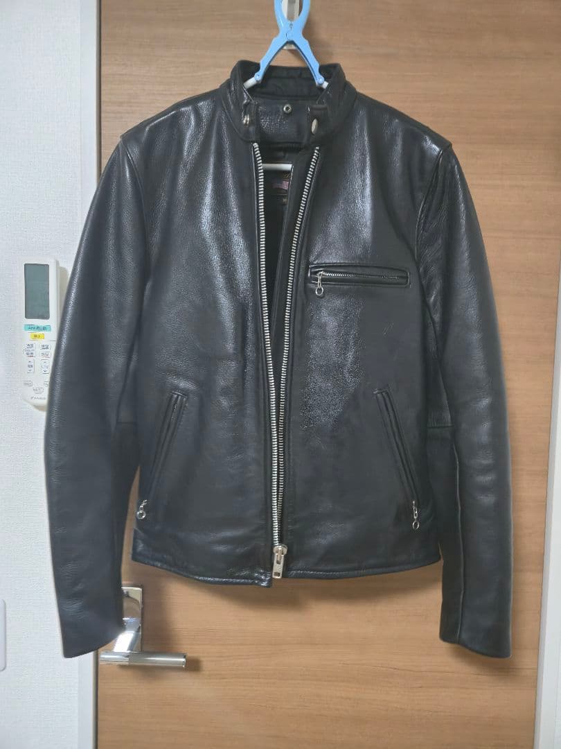 【美品】VANSON タイプB ライナー付 シングルライダース 38　値下げ中