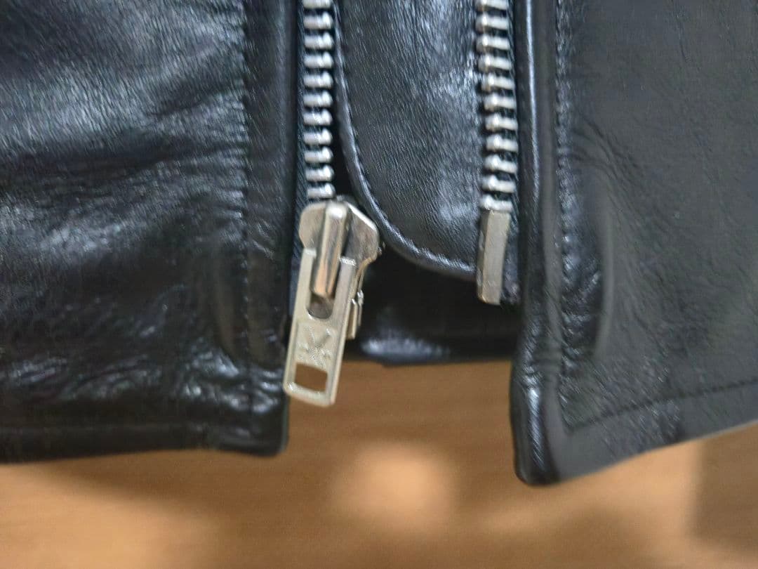 【美品】VANSON タイプB ライナー付 シングルライダース 38　値下げ中