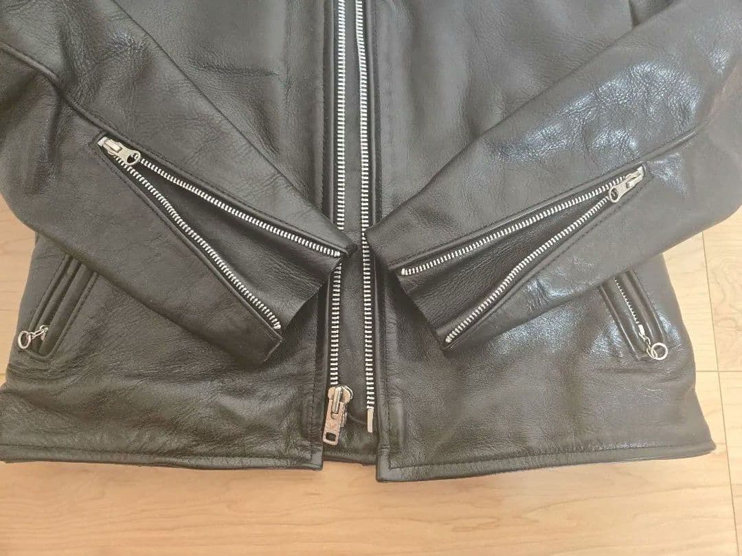 【美品】VANSON タイプB ライナー付 シングルライダース 38　値下げ中