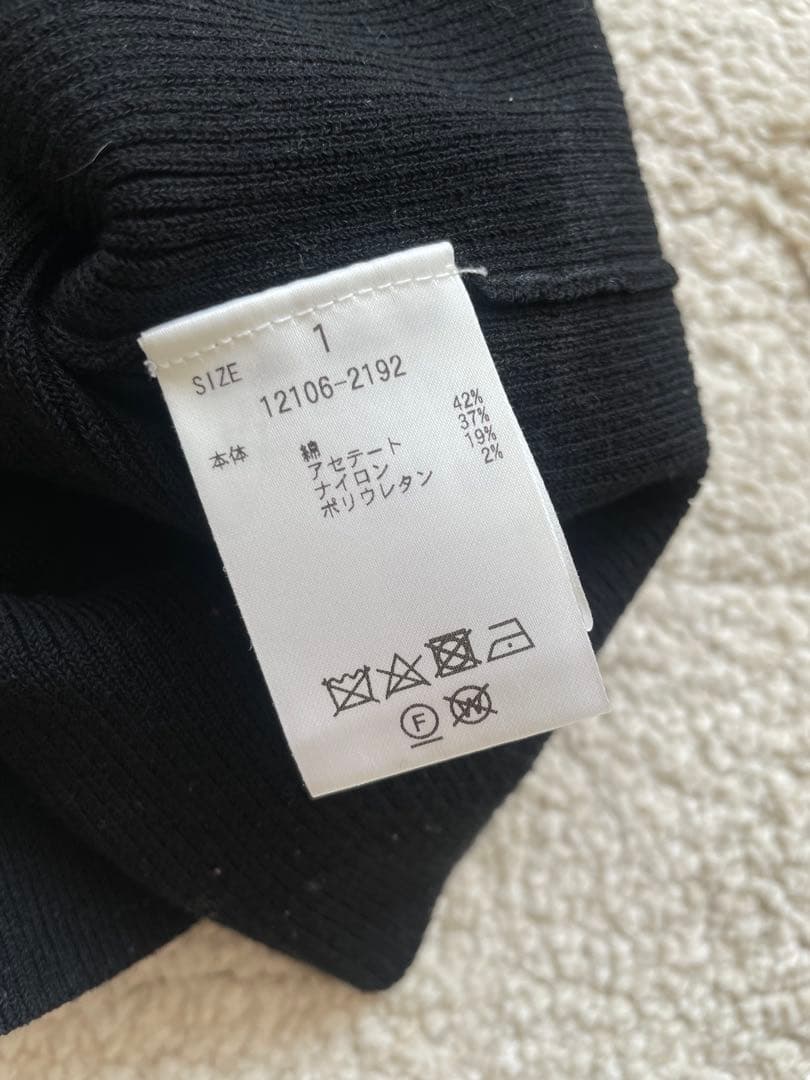 CLANE SQUARE SLEEVE KNIT ブラック1