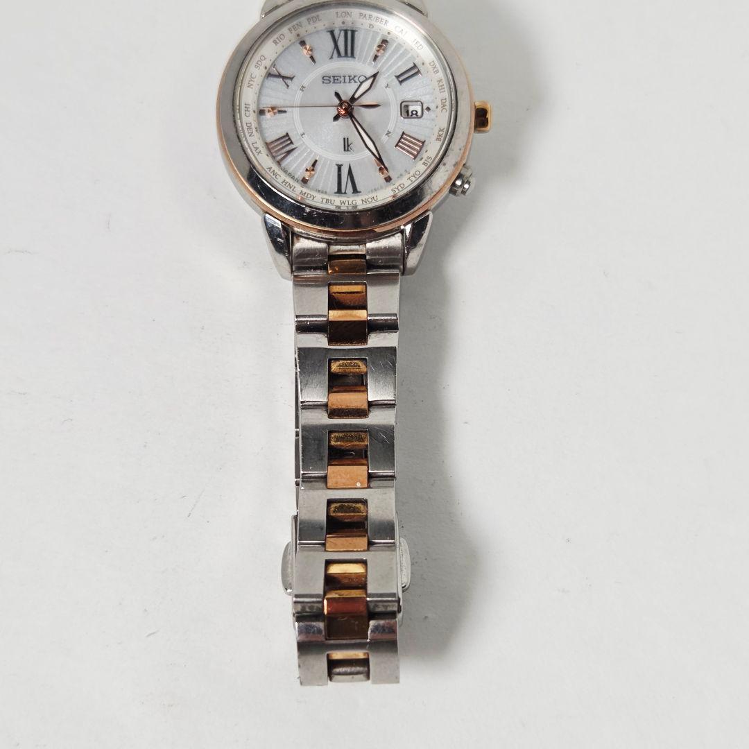 SEIKO ルキア 1B25-0AP0 ラッキーパスポート　ソーラー 電波腕時計