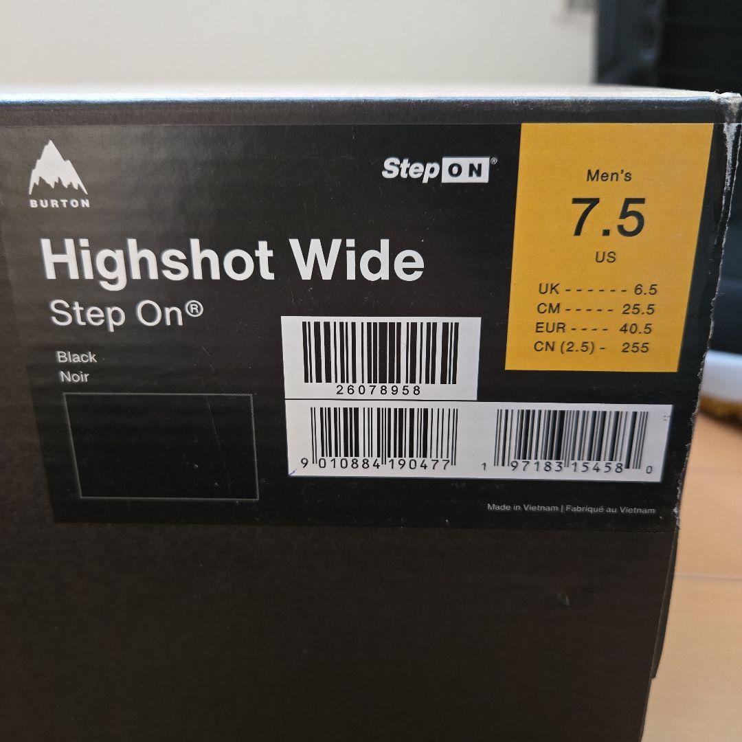 スノーボード 25-26 BURTON Highshot Wide STEPON