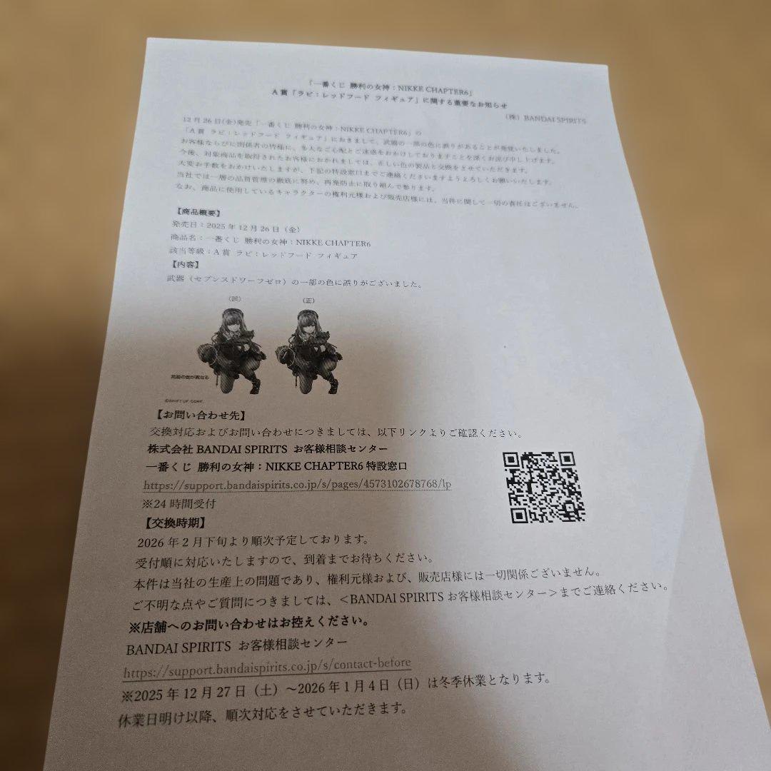 7*7様 勝利の女神 ニケ NIKKE 一番くじ　ラストワン賞　A賞　B賞　フィ