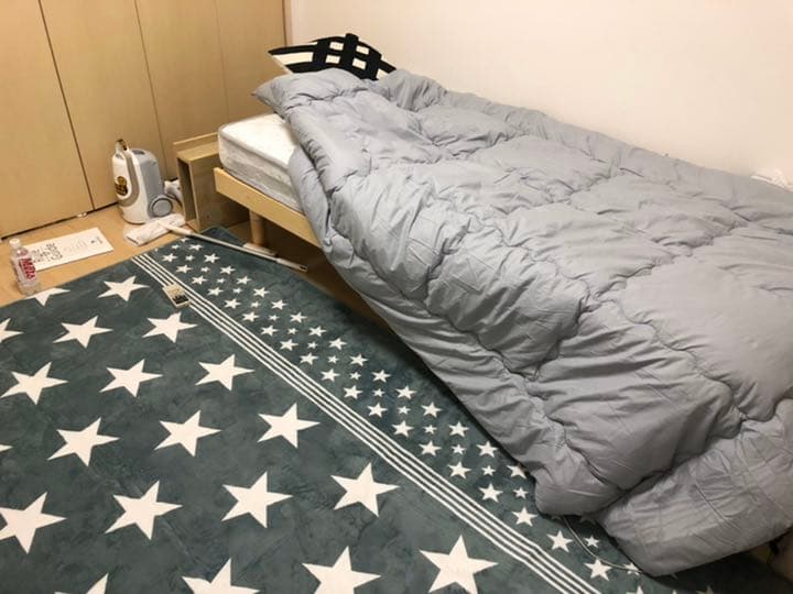 ベッド　マットレス　冷蔵庫　電子レンジ　机タンス　一色