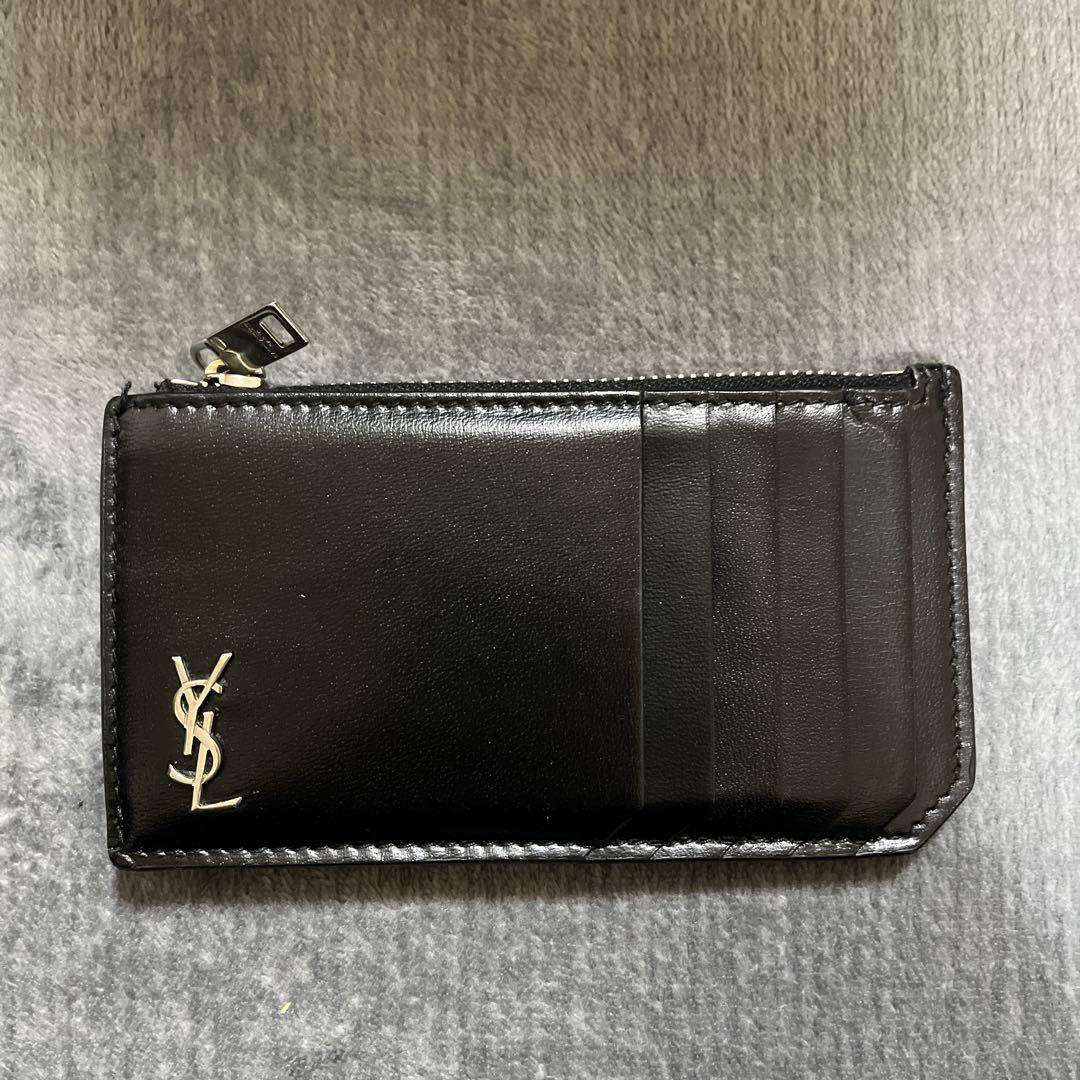 YSL ブラックレザー ケース