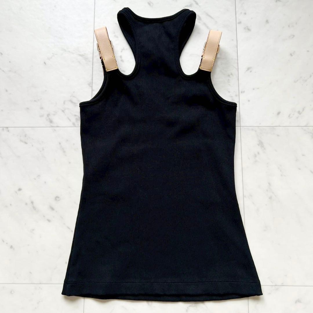 LOUIS VUITTON アイレットタブタンクトップ LVサークルチェーン