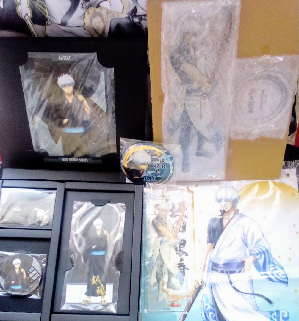 【銀魂】坂田銀時 バースデーセット・缶バッジ・アクキー・アクスタ・布ポスター