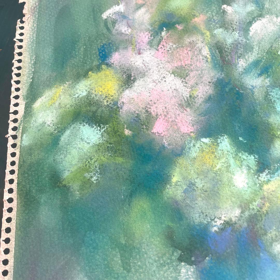 パステル画/色褪せない花束の贈り物/癒し/ヒーリング/パワースポット/ビバーナム