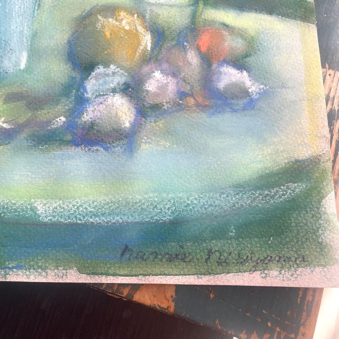 パステル画/色褪せない花束の贈り物/癒し/ヒーリング/パワースポット/ビバーナム