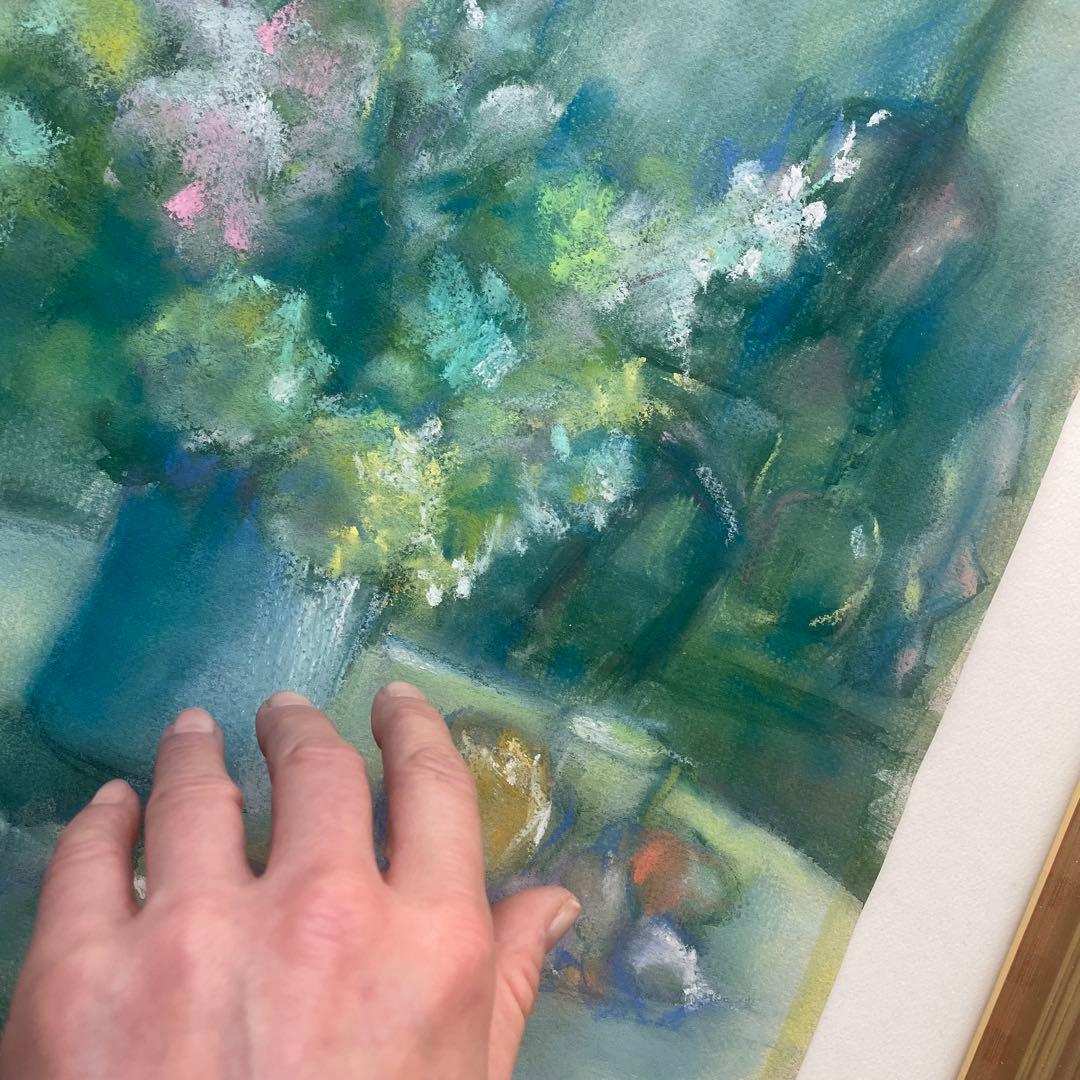 パステル画/色褪せない花束の贈り物/癒し/ヒーリング/パワースポット/ビバーナム