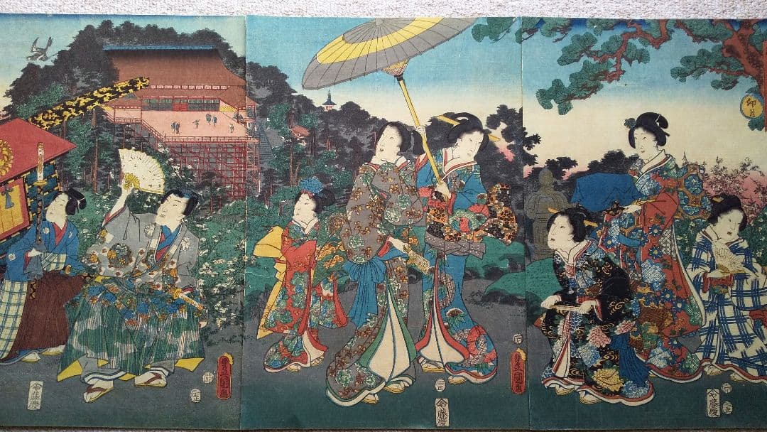 浮世絵 豊國 源氏十二ヶ月之内「卯月」