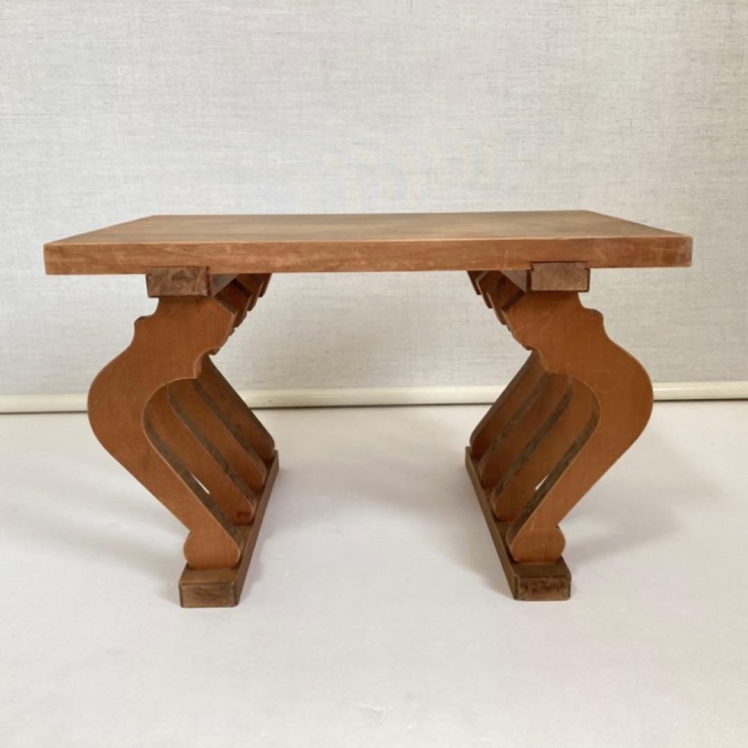 置物台 飾り台 香炉台 花台 棚 木製 和風 工芸品 茶道具 和モダン レトロ