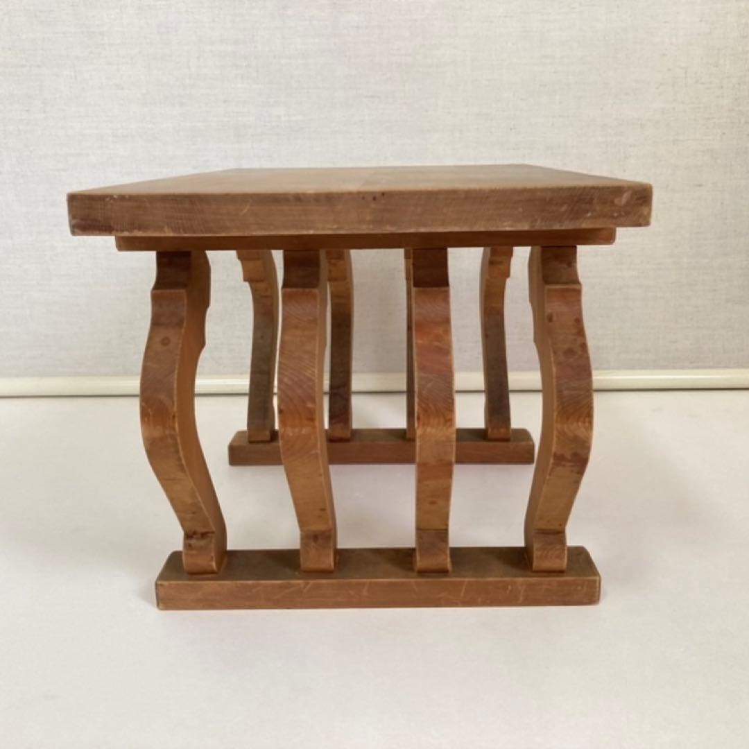 置物台 飾り台 香炉台 花台 棚 木製 和風 工芸品 茶道具 和モダン レトロ