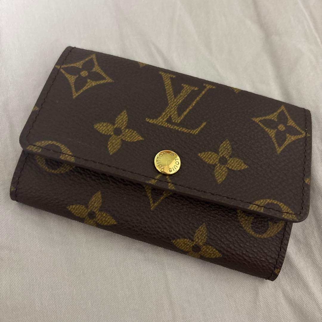 Louis Vuitton ブラウン レザー キーケース