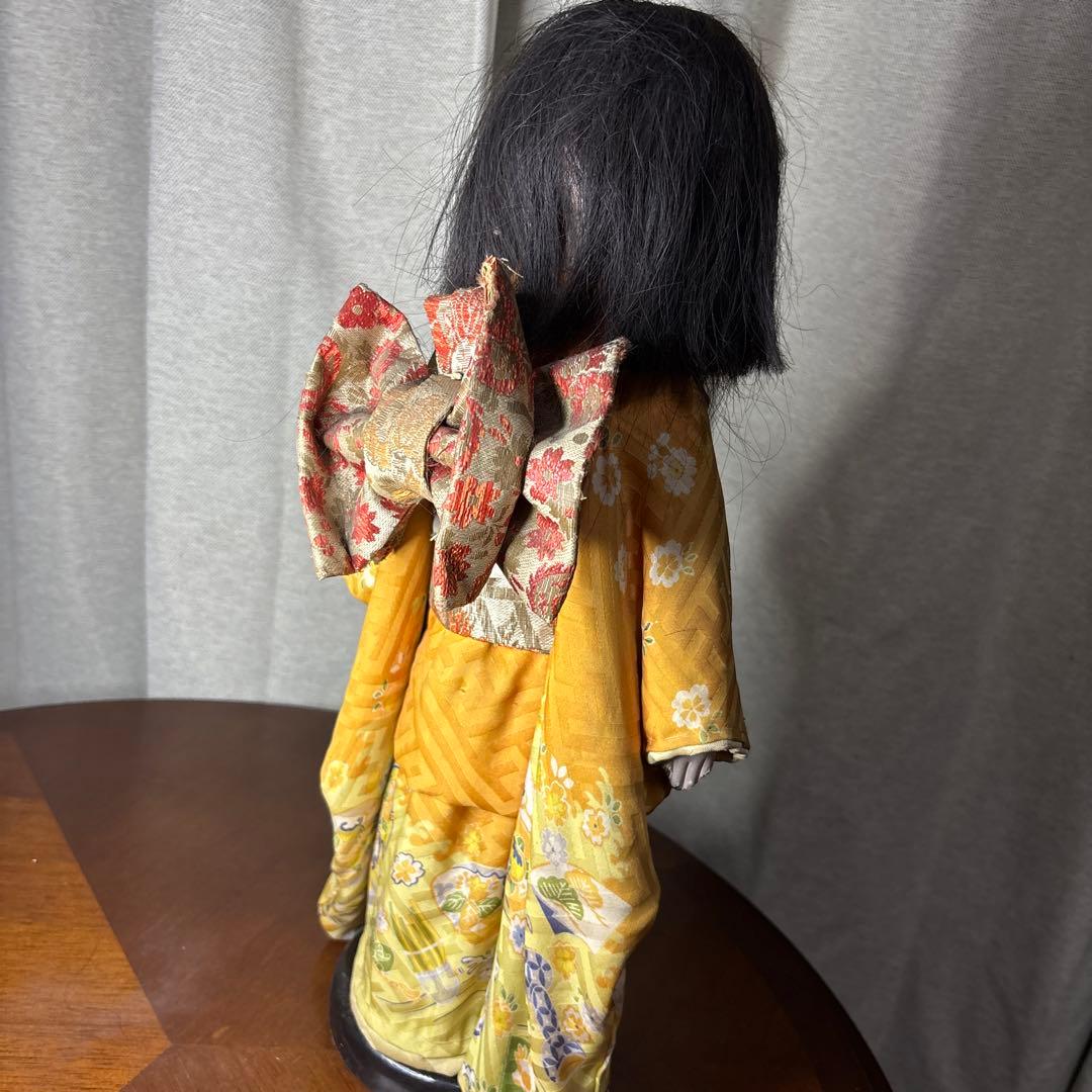 市松人形 黄色の着物