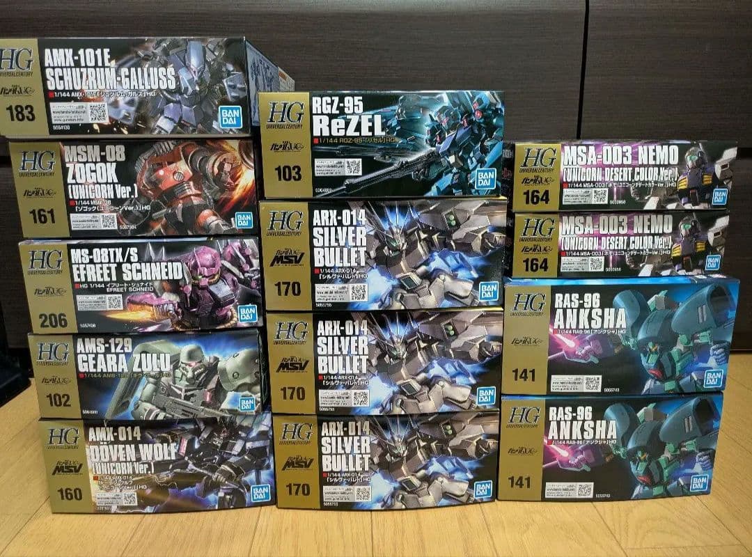 HG ドーベン・ウルフUC　シュツルム・ガルス　アンクシャ　ギラ・ズール　他9点