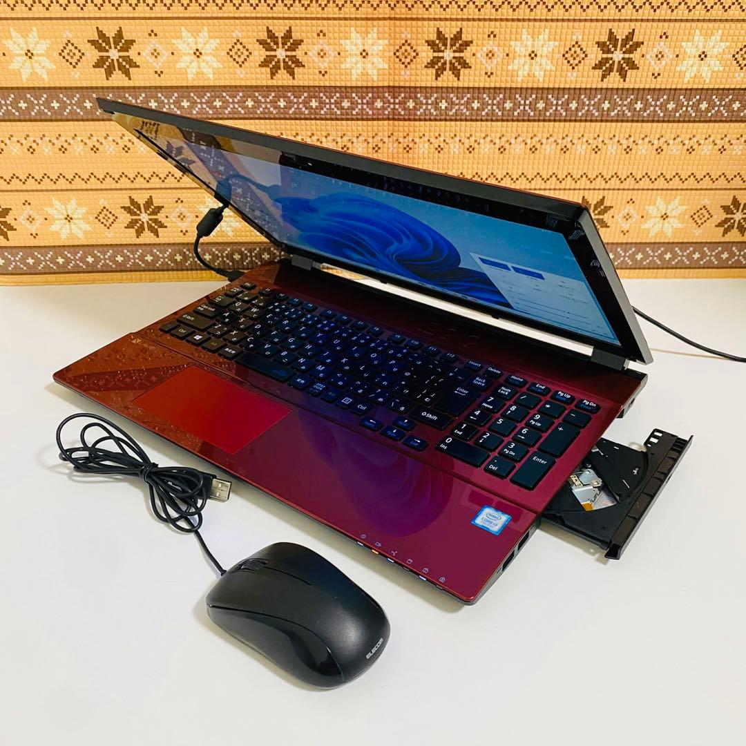 Y999 NECノートパソコンSSDメモリ8G第7世代Windows11オフィス