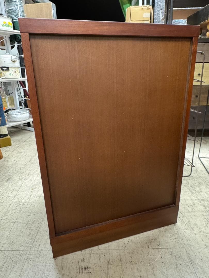 E◆マルニ製 木製チェスト5段 天然木 ウレタン塗装