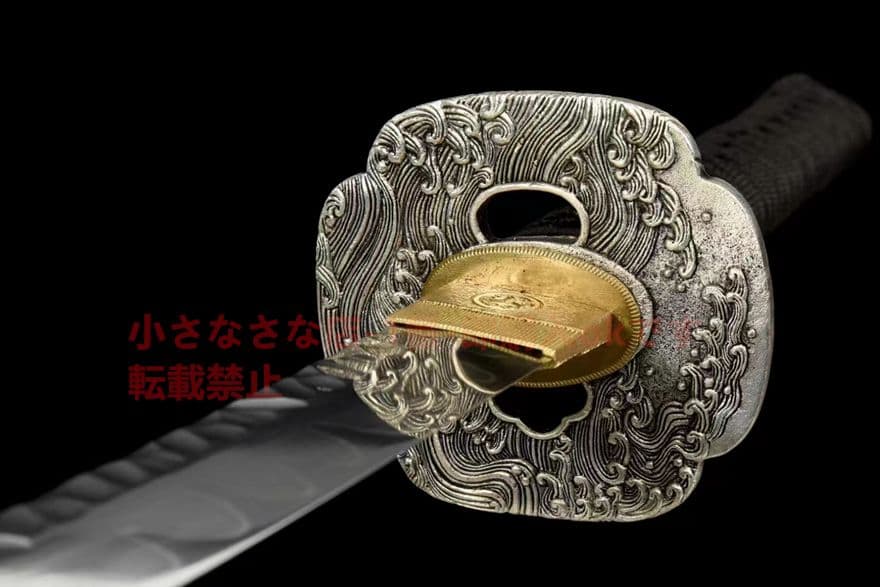 武具　刀装具　日本刀　模造刀   居合刀 『銀風波浪武士刀』