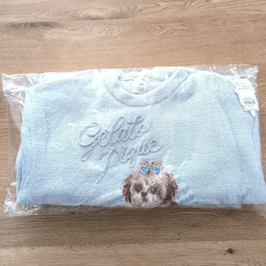 【新品】シーズージャガードプルオーバー&ベビモコロングパンツ 2点セット／ブルー