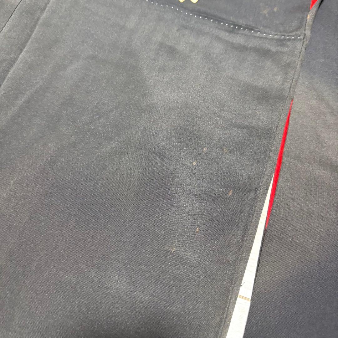 正絹 アンティーク着物 振袖 三つ紋