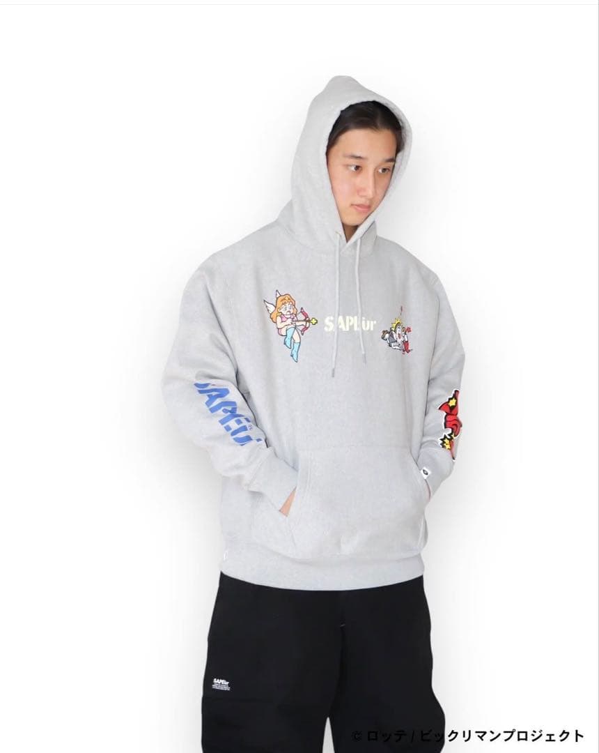 SAPEur ヘッドロココ グレー パーカー L オマケ付