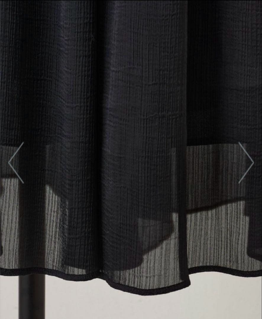 短時間着用　ビアズリー NEW シワシフォンギャザーパンツ