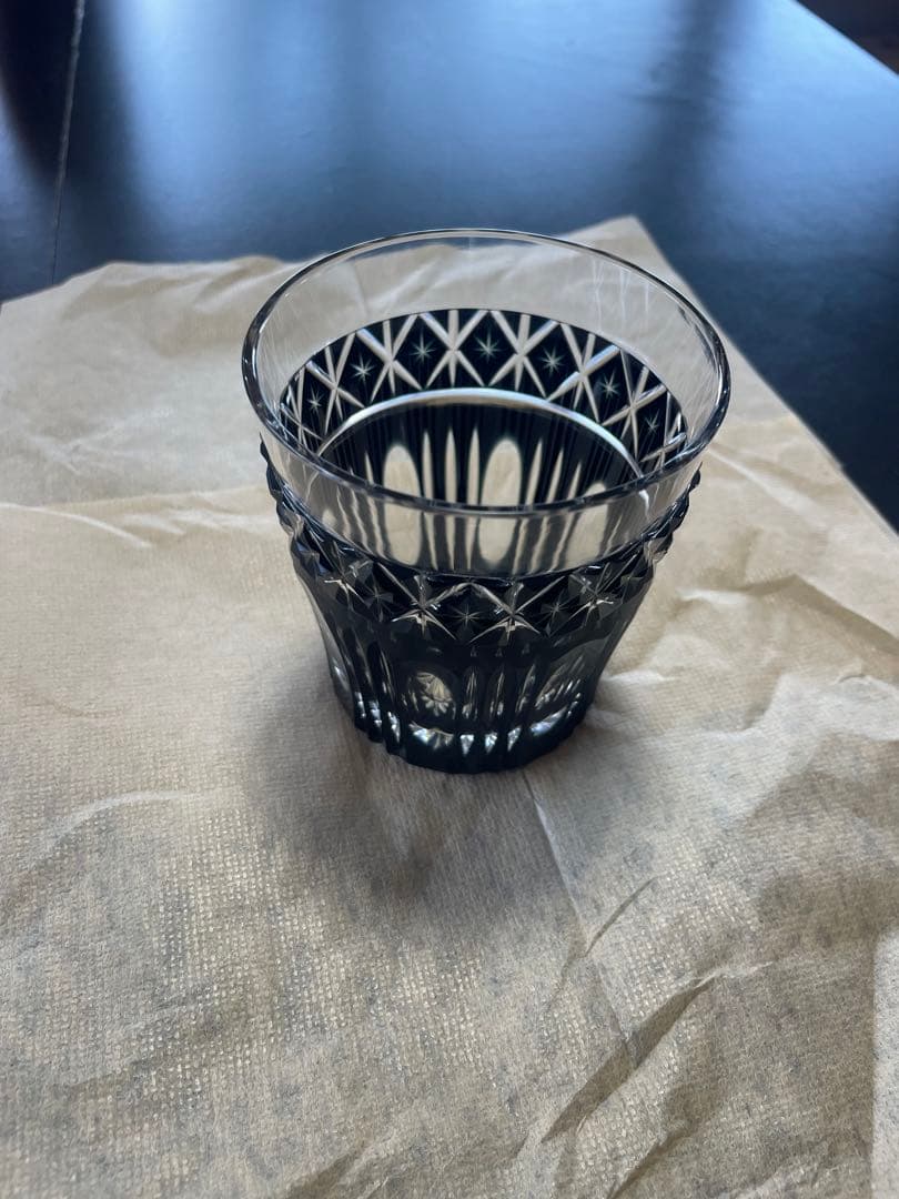 ⭐︎薩摩黒切子⭐︎オールド