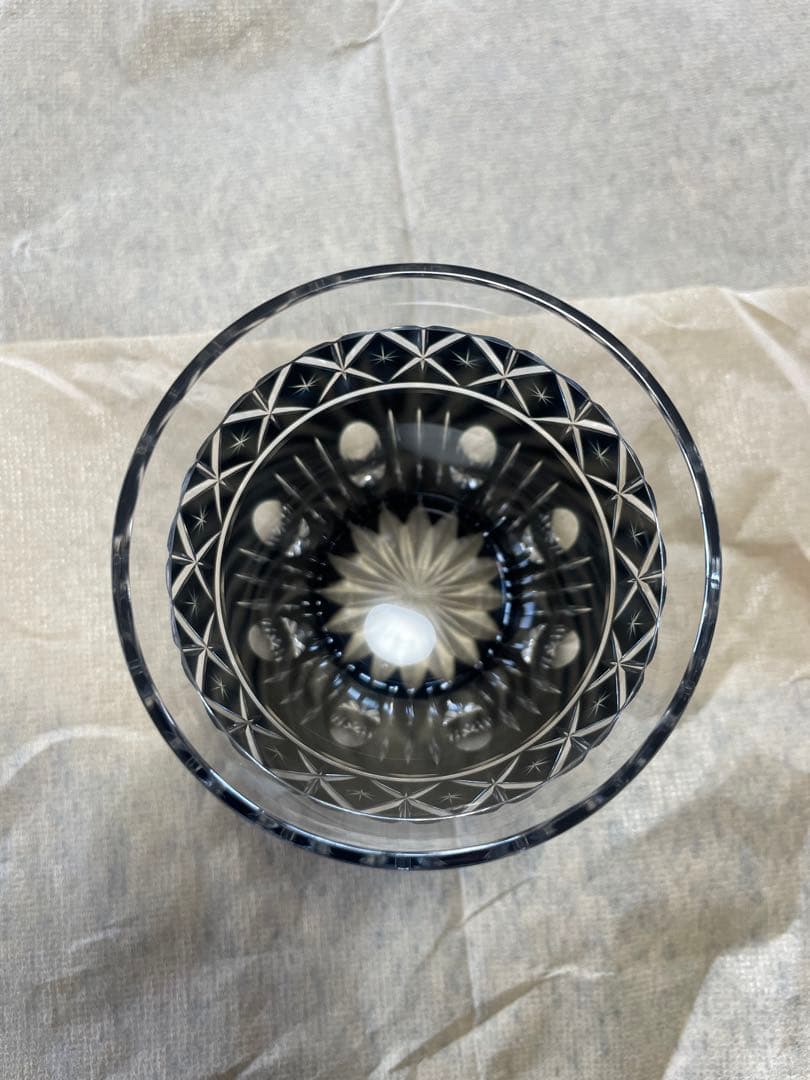 ⭐︎薩摩黒切子⭐︎オールド