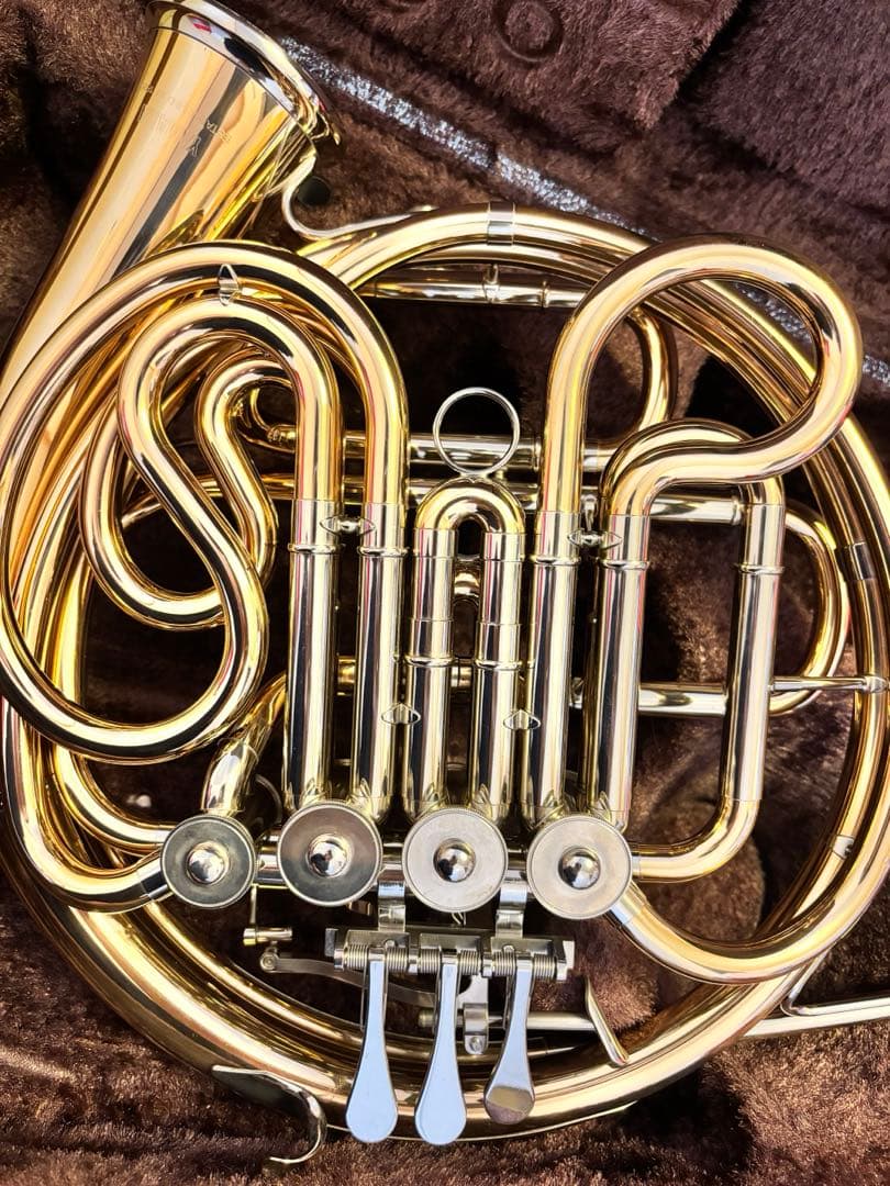 【美品】ヤマハ ホルン YHR-567GDB フルダブル ホルン ゴールドブラス