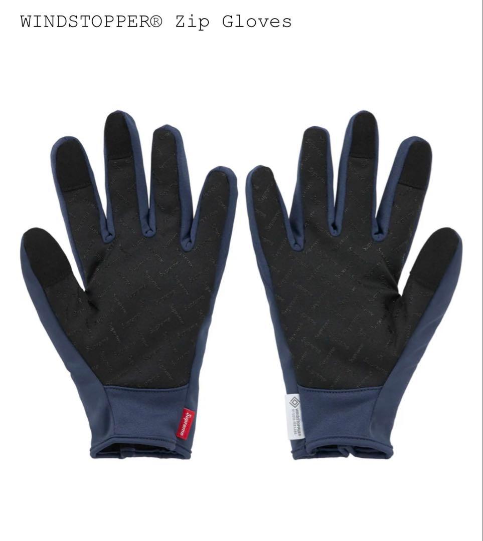 小物 supreme WINDSTOPPER Zip Gloves navy L