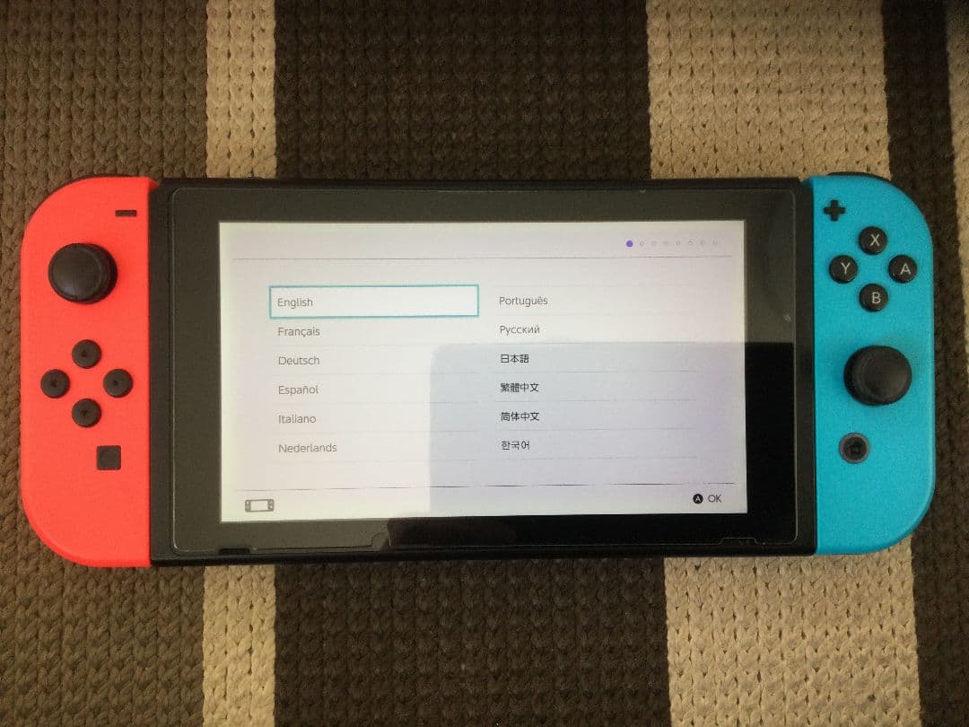 【訳あり】Nintendo Switch本体 赤/青 Joy-Con・付属品あり