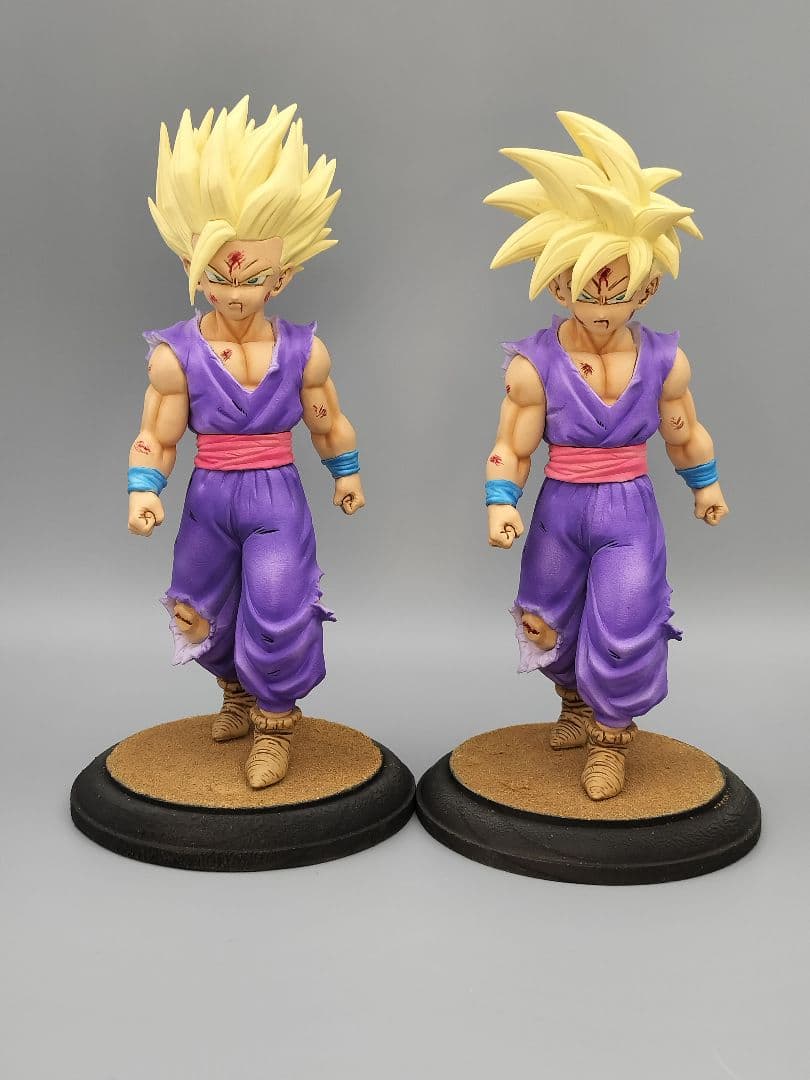 悟飯 2体セットリペイント 一品物 ★ドラゴンボール 出陣 フィギュア