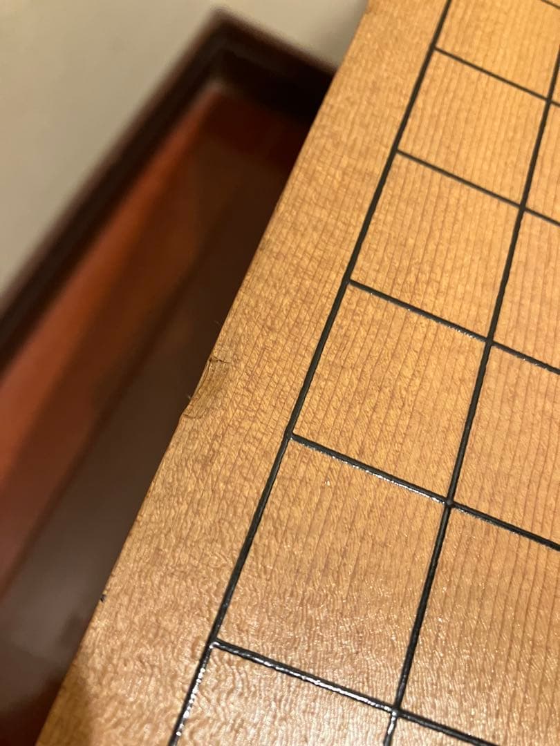 木製囲碁盤　ヘソあり　脚付き　松寿