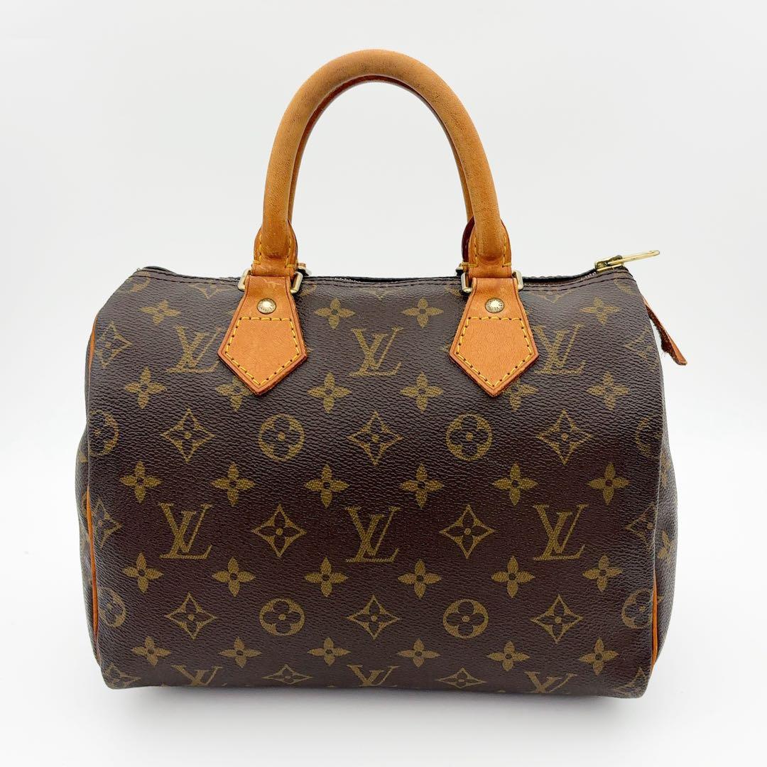 【超美品】ルイヴィトン モノグラム スピーディ25 ハンドバッグ ブラウン