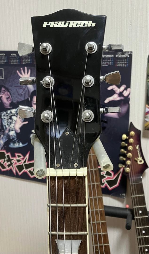 Playtech ゴールド エレキギター レスポール