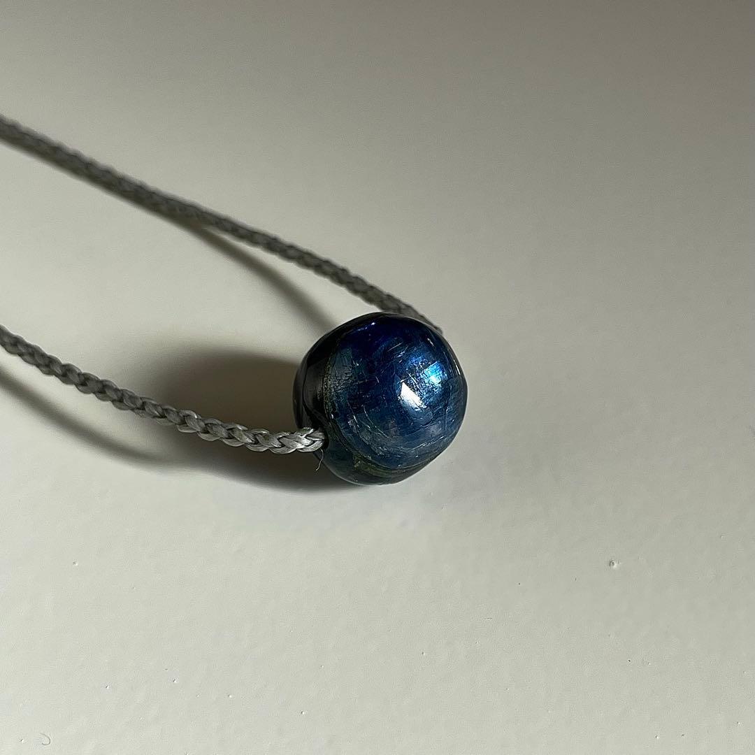 カイヤナイト ネパール産 ＊ マクラメネックレス 10