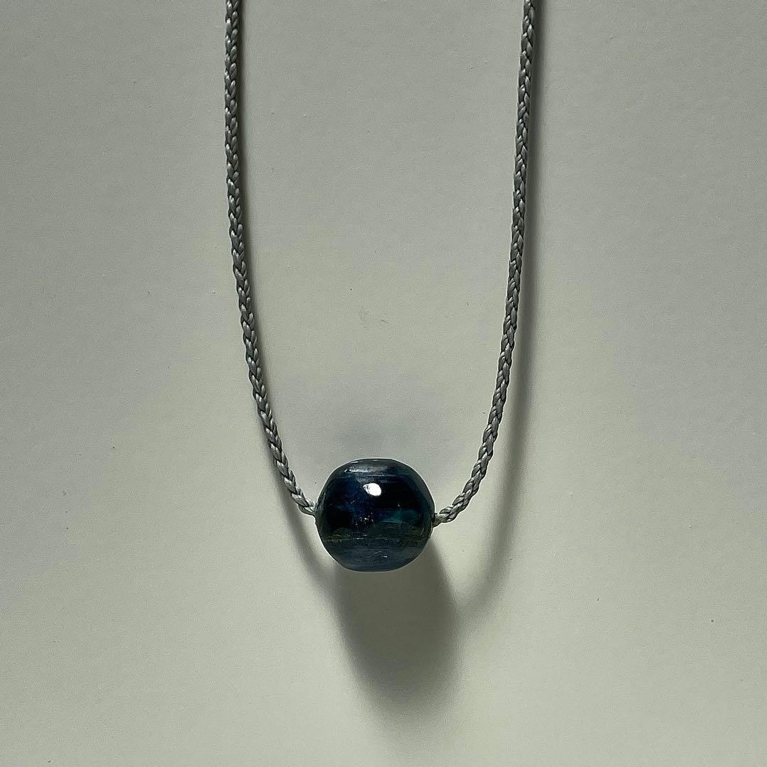 カイヤナイト ネパール産 ＊ マクラメネックレス 10