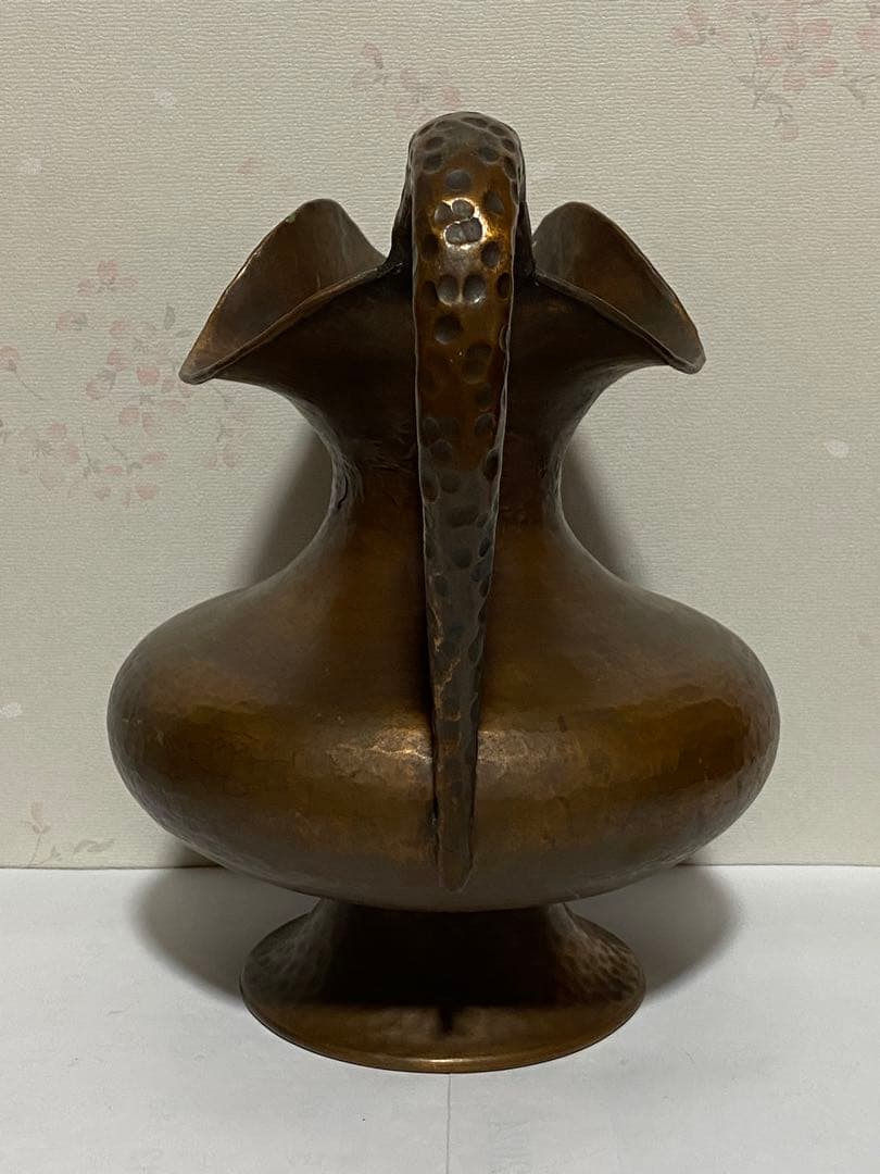 ♦鎚起銅器 ブロンズ 水差し 中東 ペルシャ〜西洋アンティーク 古美術品骨董品