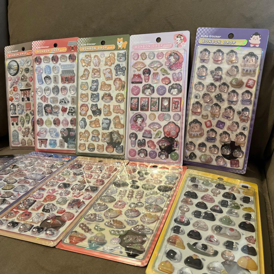 まとめ売り！ボンボンドロップシール　和柄　舞妓