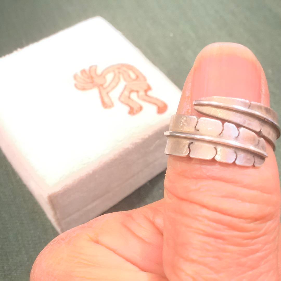 インディアンジュエリー　マイケル・カーク　フェザーリング　シルバー#15