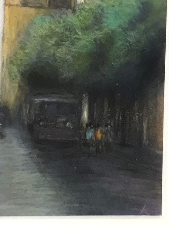 絵画★原画★１点物の作品★本物★額装★インテリア★パステル画★水彩画★風景画