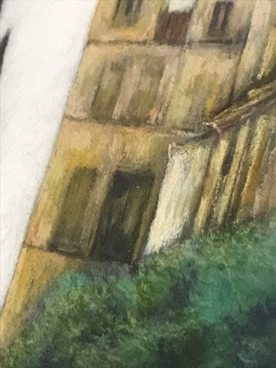 絵画★原画★１点物の作品★本物★額装★インテリア★パステル画★水彩画★風景画