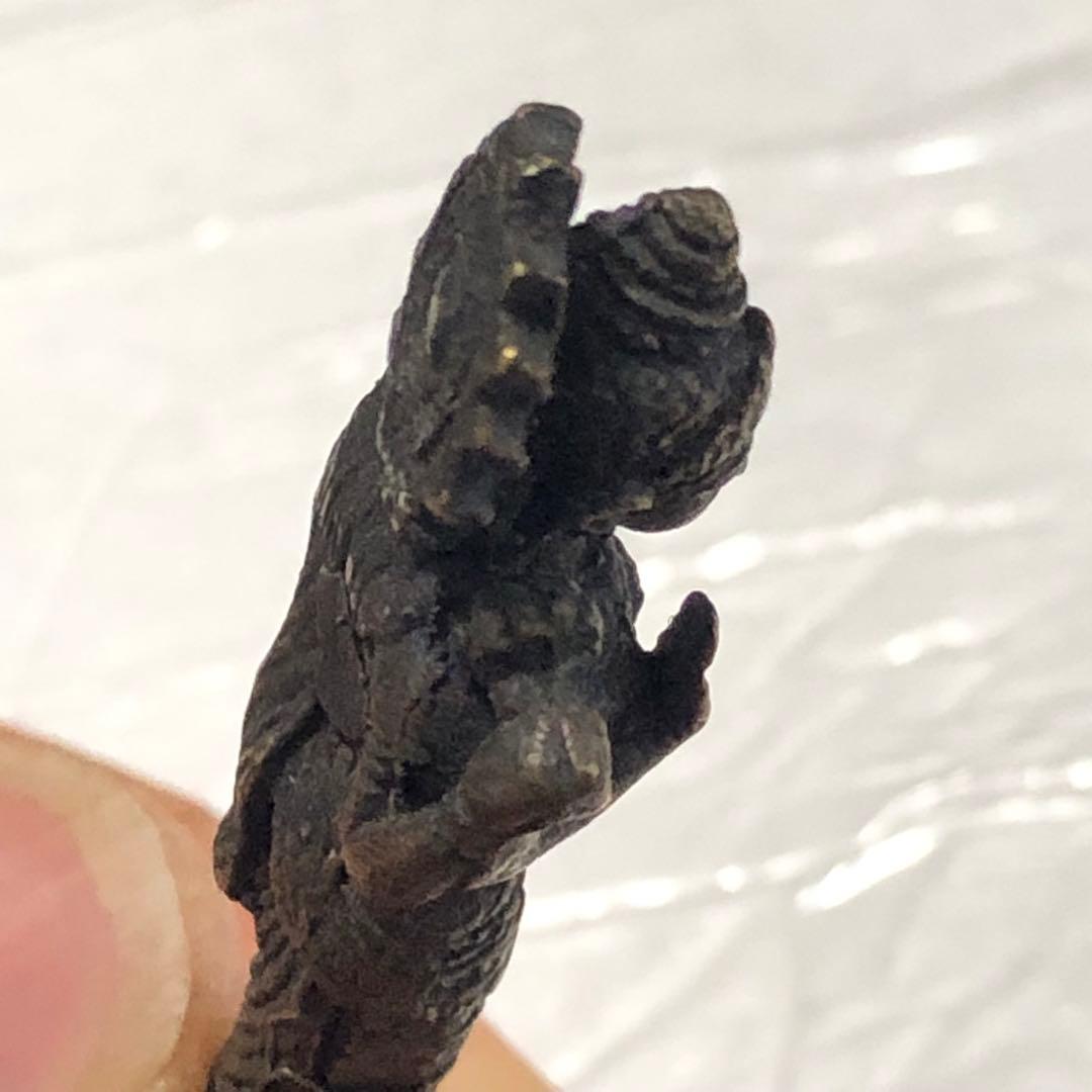 珍品◼️また蔵から謎の優しそうなお顔の金属製の神様の直立仏像が出て来ました。