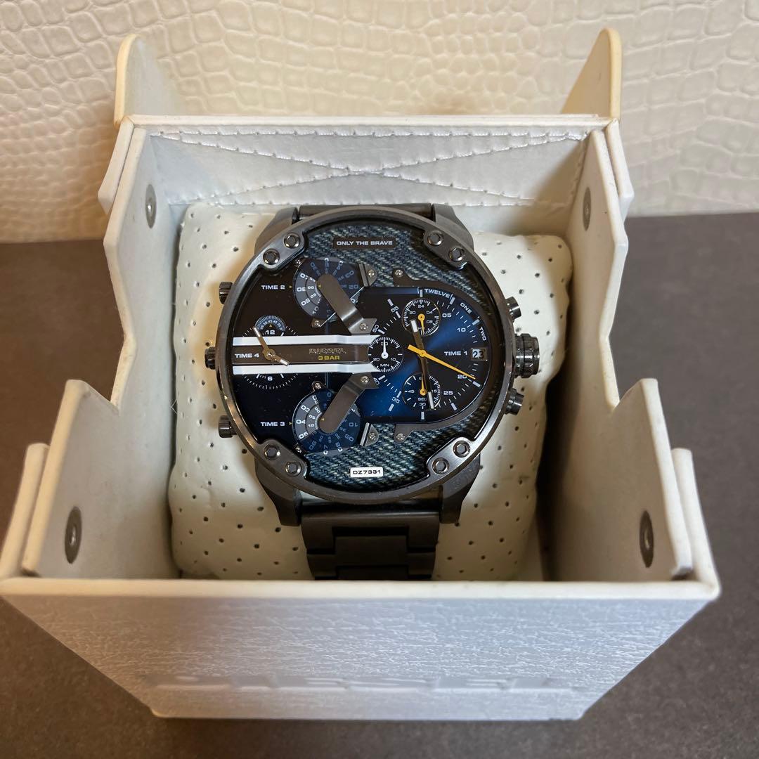 DIESEL DZ7331 腕時計 ネイビー/ブラック