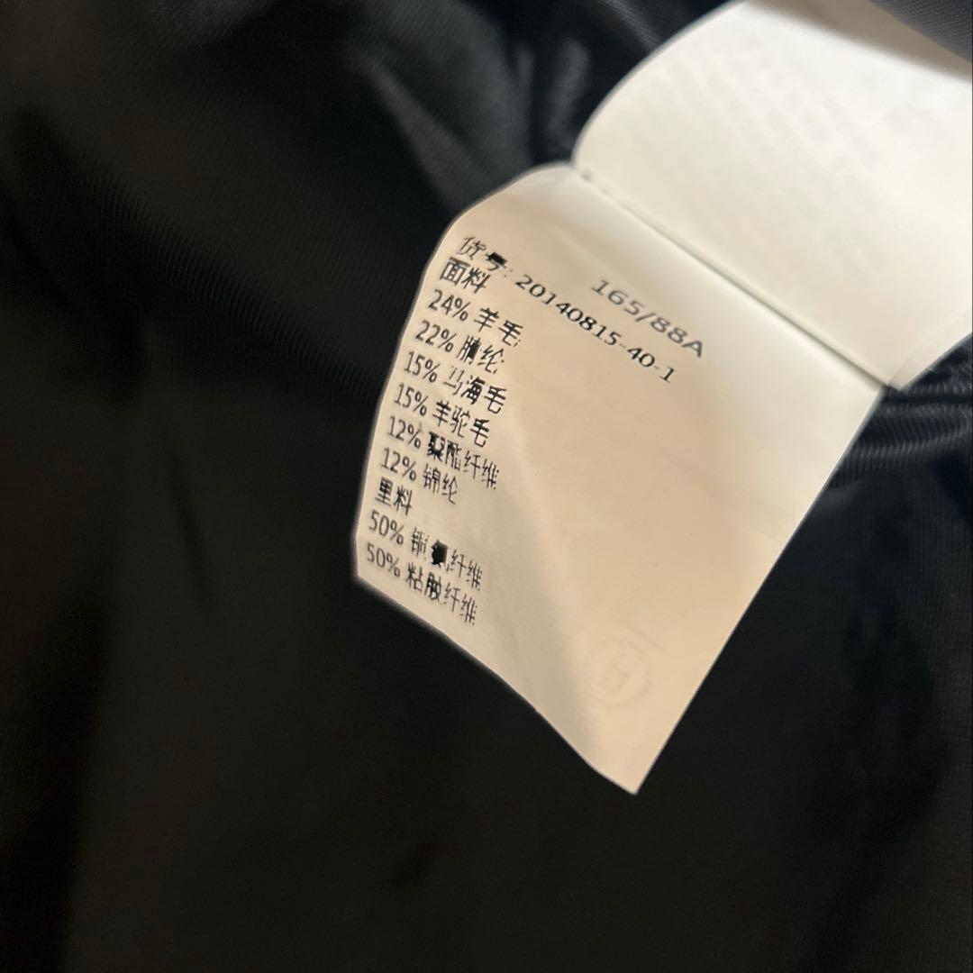 極美品ビックカラーアルパカシャギーふんわりテディーベアコート　ペニーブラック