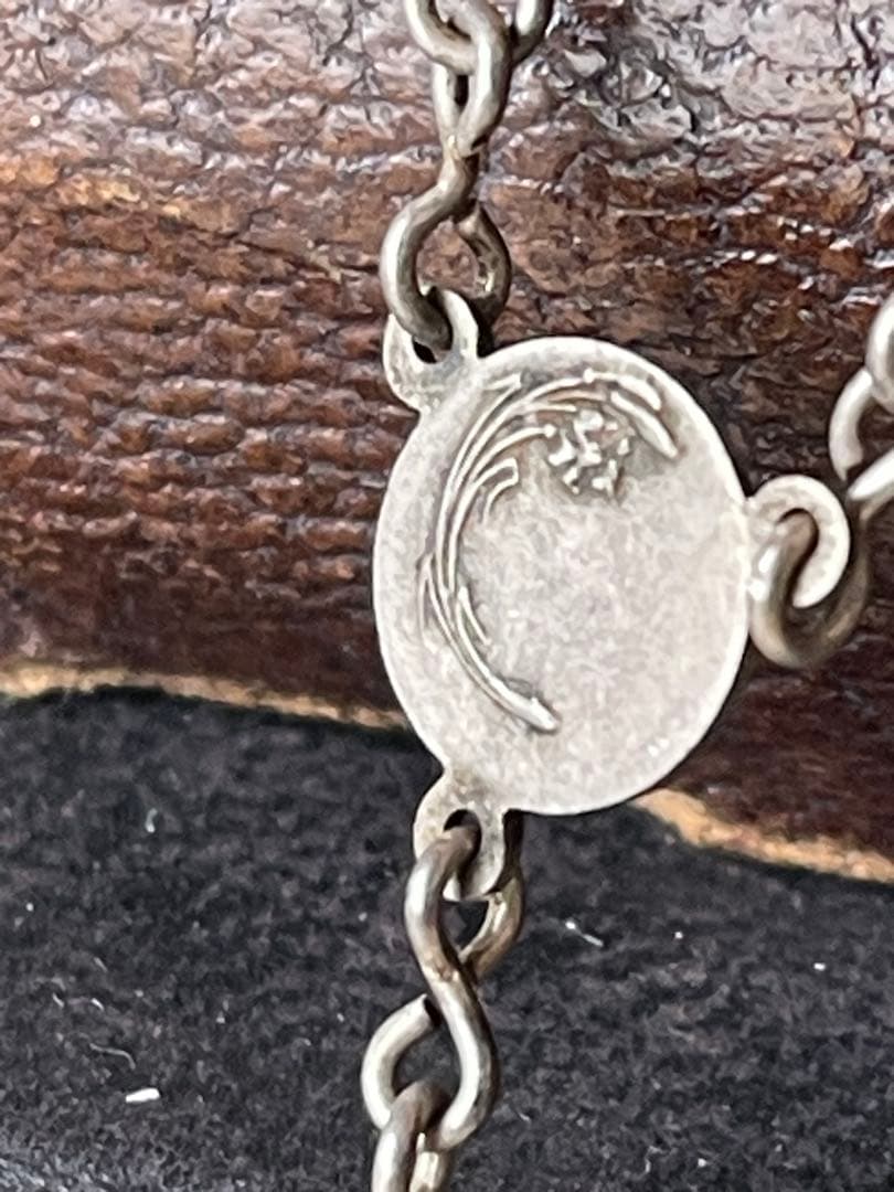 開閉する十字架　イタリアアンティークロザリオ　カタコンベの土　聖テレサ