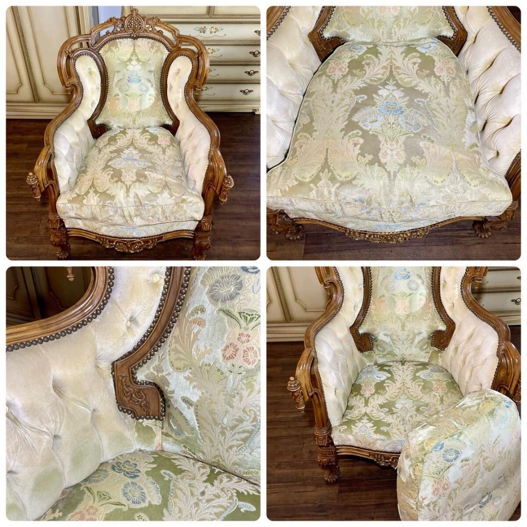 n3136r16 イタリア モビリセディア ネオクラシック シングルソファ 2脚