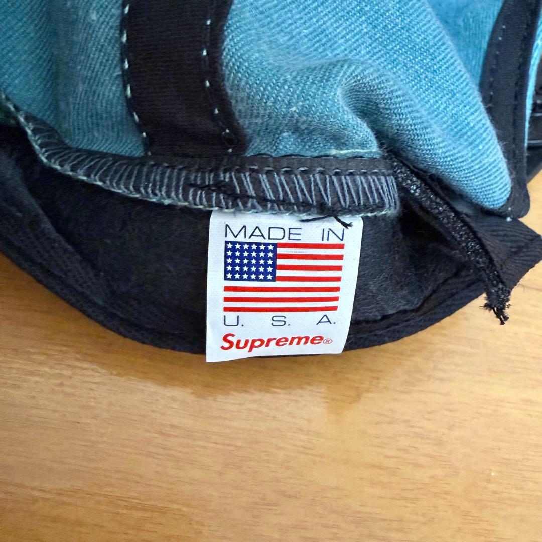 未使用 Supreme Distressed 5-Panel ブルー 12ss