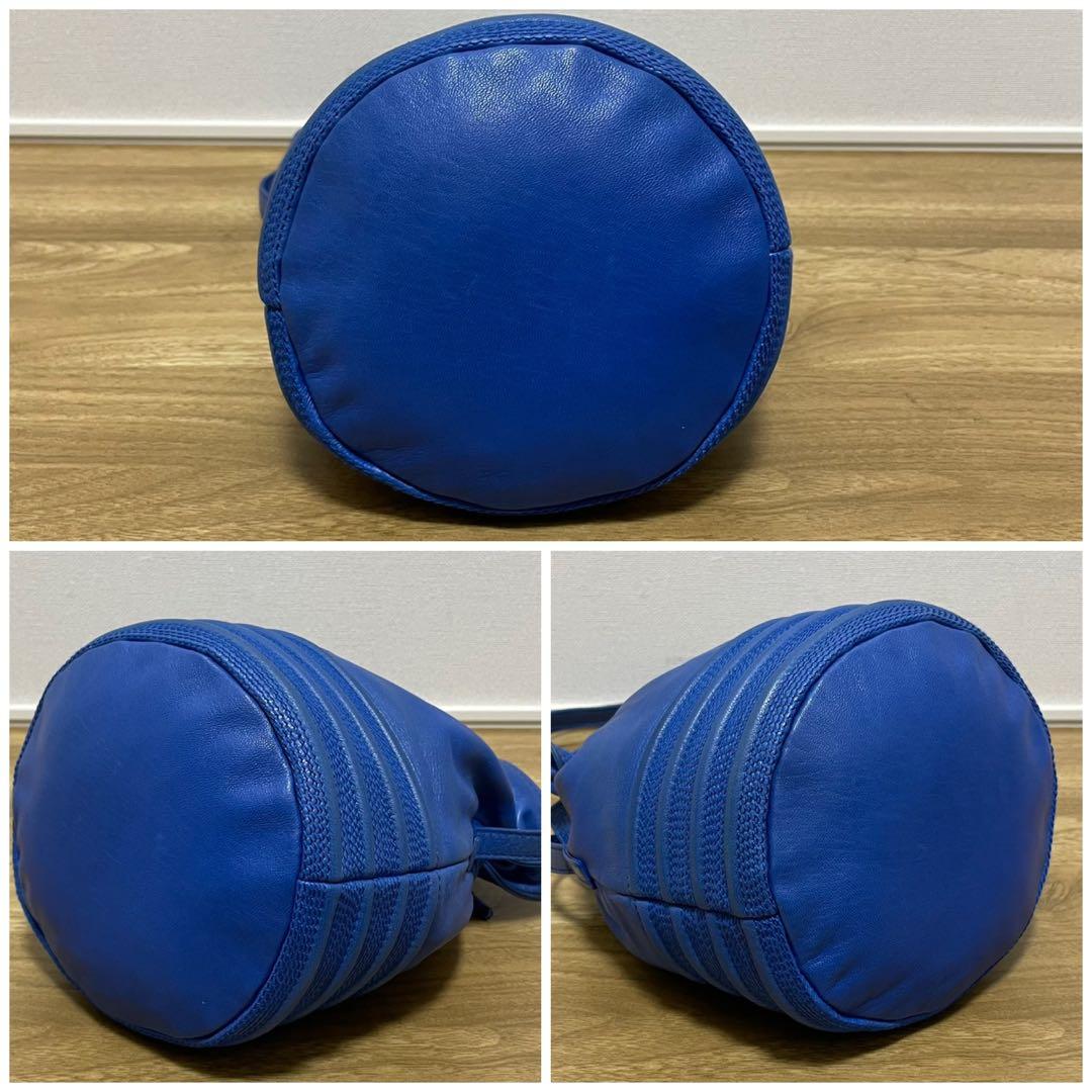 《美品》LOEWE（ロエベ）ナッパレザー ショルダーバッグ ブルー系